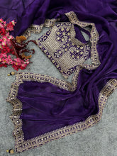 Ananya inspired Purple beauty jimmy choo saree