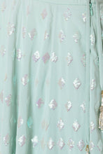 Mint green glam Lehenga