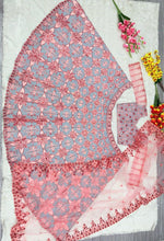 Grey and pink sequinned partywear Lehenga