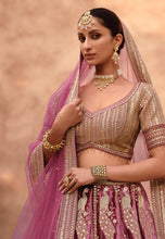 Janisha readymade - crystal silk pink viscose Lehenga