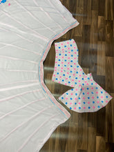 Indo western baby pink floral summery Lehenga with dupatta