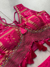 Pink bandhani print palazzo