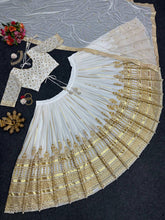 Stunning white and gold Lehenga