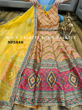 Yellow diamonte silk gown