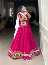Pink and white chaniya choli readymade