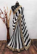 Superhit black and white saree is back!