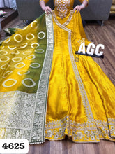 AGC Collection - mustard chinon silk angrakha (plus size too)