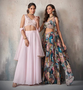 Baby pink pure khatli work Lehenga readymade