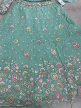 Sea green art silk Lehenga