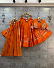Plain and gotta Patti lehengas readymade - lots of colours