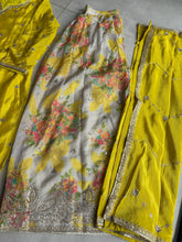 Chinon silk with yellow floral bliss palazzo set