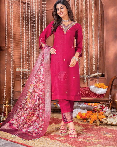 Pure Dola silk salwaar kameez - gurudwara