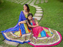 Multicoloured cotton readymade chaniya cholis