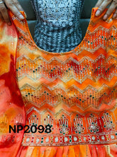 Niks collection - orange shaded anarkali