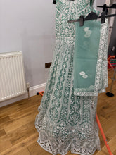 Mint green anarkali