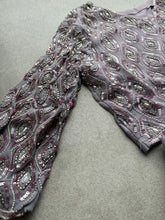 Lilac lehenga saree