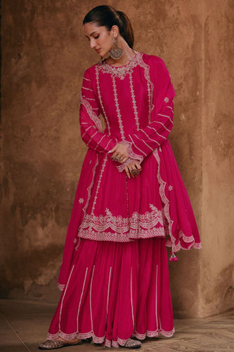Rani pink sharara set