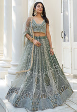 Kelaya collection - dusty green Lehenga