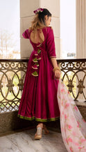 Magenta lily gown (plus size options up to 64 inches bust)