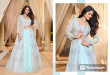 Boutique collection -  baby blue Lehenga with jacket