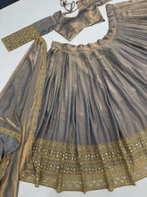 Metallic lilac and antique gold undertone