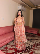 Pastel floral readymade lehenga