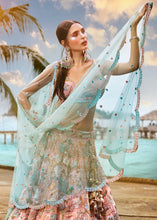 Peach pink floral Lehenga