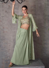 Lovely Green trouser set with jacket