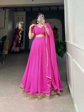 Plain and light Lehenga in pink