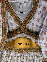 Lilac ombre to midnight purple printed Lehenga