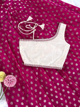 Kids pink polka zari Indo western Lehenga (1 month - 6 years)