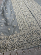Mist grey palazzo suit