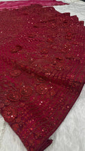 Maroon sequinned partywear Lehenga