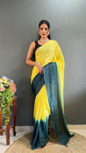 One minute chinon saree