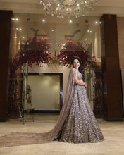 Dusty pink partywear Lehenga