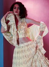 Ariana - off white Lehenga with ruffle dupatta