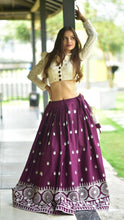 Indo western wine pure cotton lucknowi Lehenga
