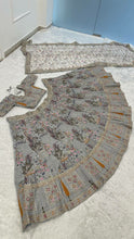 Elegant grey embroidered lehenga