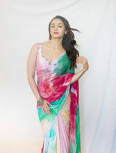 Alia Bhatt multi coloured saree