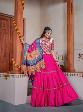 Three Tal traditional Lehenga Choli in pink (kids & men matching available)