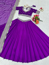 The perfect purple - simple and elegant lehenga