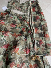 Boutique collection - olive green floral Lehenga