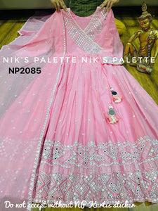 Niks collection - pink angarkha (plus size too)