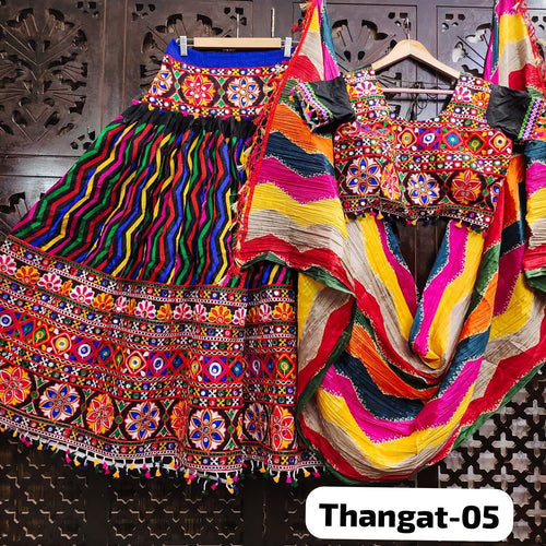 Thangat readymade colourful navratri collection - black