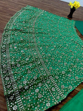 Green embroidered attractive partywear Lehenga