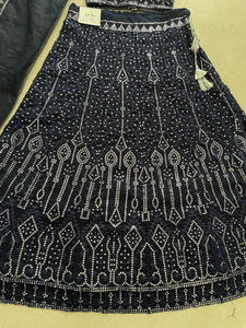 Partywear midnight blue Lehenga