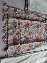 Mint green floral palazzo set