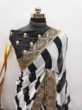 Superhit black and white saree is back!