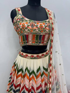 Colourful zig zag Lehenga (also available for plus and tall)