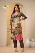 DPC - crepe floral straight salwaar kameez